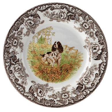 Woodland English Springer Spaniel Dinner Plate