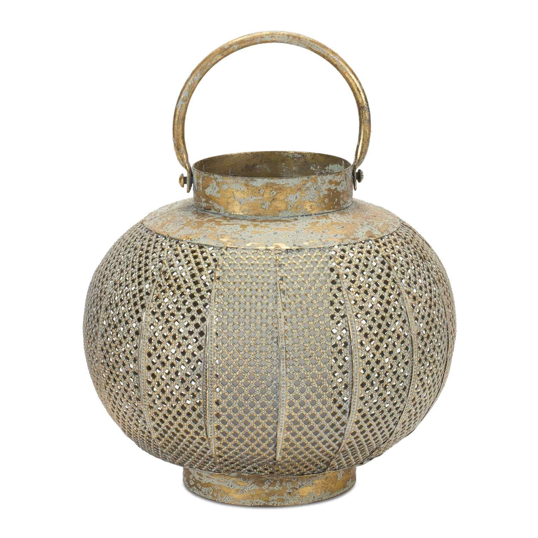 Brass Mesh Lantern, Small