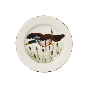 Vietri Wildlife Salad Plate, Mallard