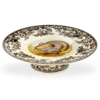 Woodland Accessory, Footed Cake Plate, Turkey