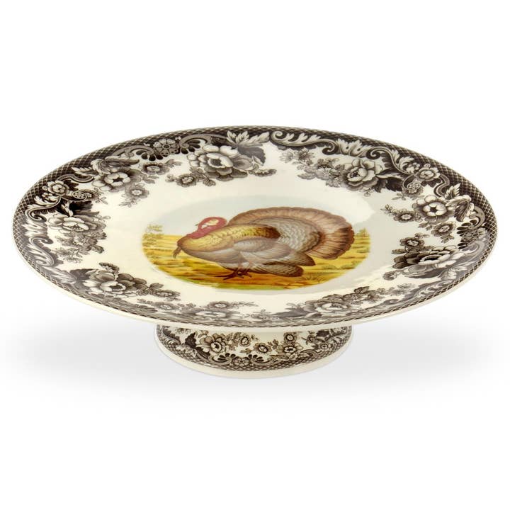 Woodland Accessory, Footed Cake Plate, Turkey