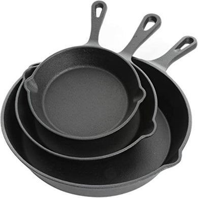 Jim Beam Set of 3 Seasoned Skillets