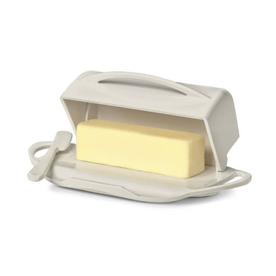 Butterie Butter Dish, Ivory