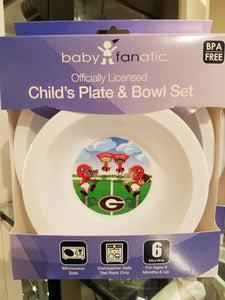 Baby Fanatic UGA Plate & Bowl Set
