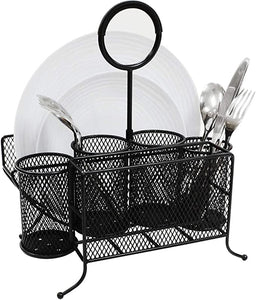 Metal Napkin and Flatware Caddy