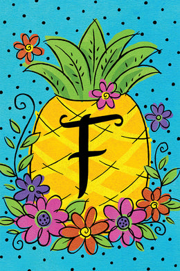 CD Pineapple Flowers Mini Flag F