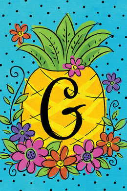 CD Pineapple Flowers Mini Flag G
