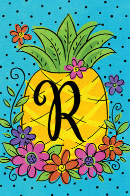CD Pineapple Flowers Mini Flag R