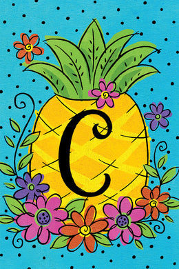 CD Pineapple Flowers Mini Flag C