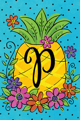 CD Pineapple Flowers Mini Flag P