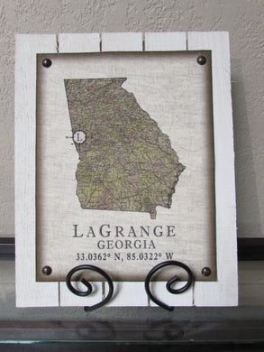 BF LaGrange Map Sign, Lg