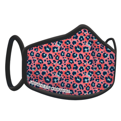 SC Personal Protective Masks, Coral Leopard