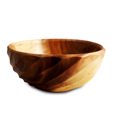 Acacia Spiral Salad Bowl