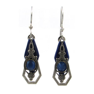 SF Diamond-Blue Catseye Earring