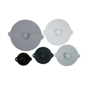 Core Silicone Suction Lids, Set of 5 (Colors are Different)