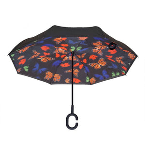 Topsy Turvy Butterfly Reverse Umbrella
