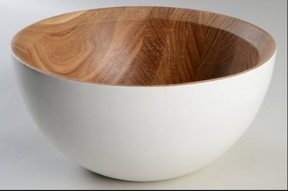 Dansk Burbs Wood Salad Bowl