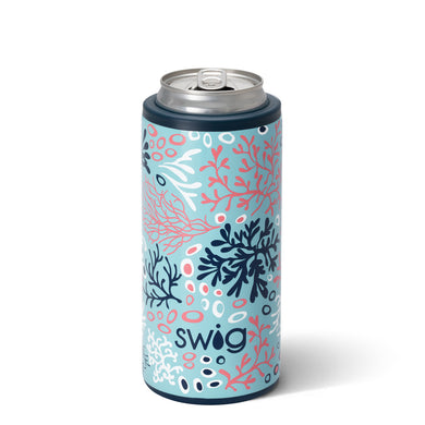 Swig Skinny Can Cooler Coral