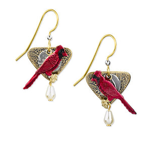 SF Cardinal-Pearl Earring
