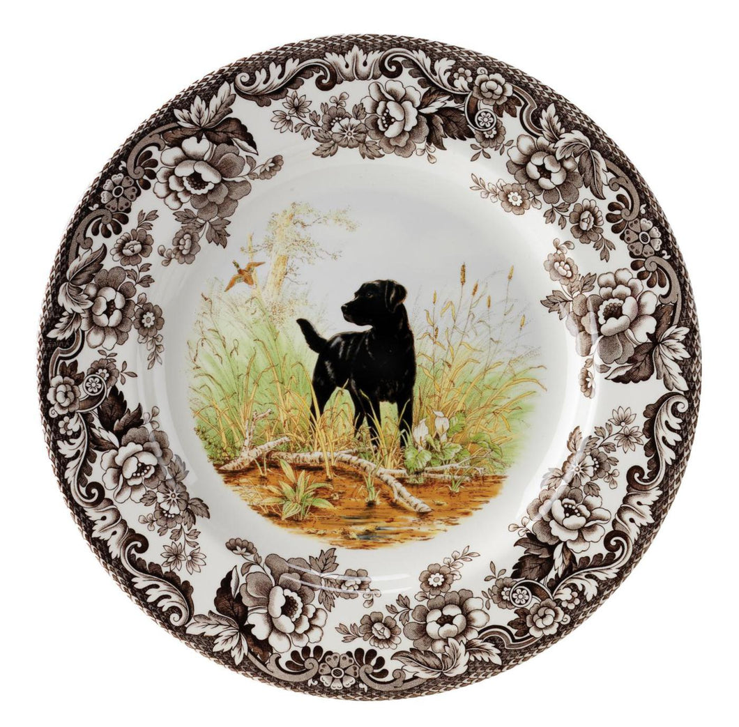 Woodland Black Lab Salad Plate