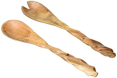 Acacia Spiral Salad Servers