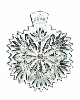 Waterford Snowflake Wishes 2016 Serenity Ornament