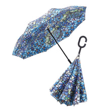 GG Raincaper Tiffany Clematis Reverse Umbrella