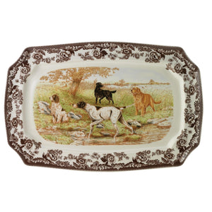 Woodland Accessory, Hunting Dogs Serving Platter