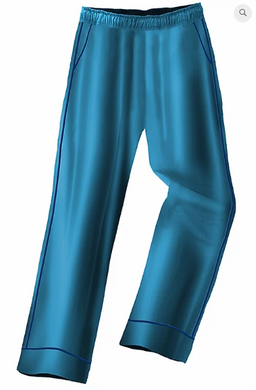 Galleria Lounge Pants - Satin Turquoise