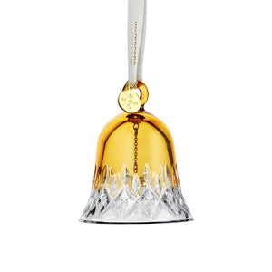 Waterford Lismore Amber Bell Ornament